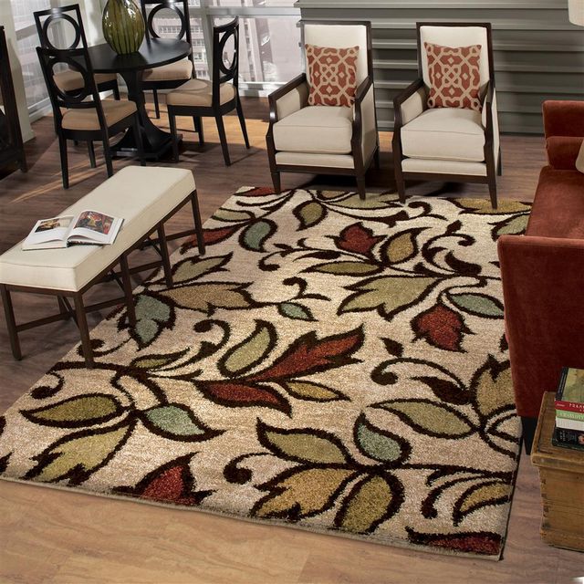 Orian Wild Weave Getty Bisque 5'3" x 7'6" Rug-1