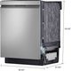LG 24" PrintProof™ Stainless Steel Built In Dishwasher-2