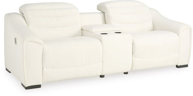 Signature Design By Ashley® Next-Gen Gaucho 3-Piece Chalk Power Reclining Sectional with Console-0