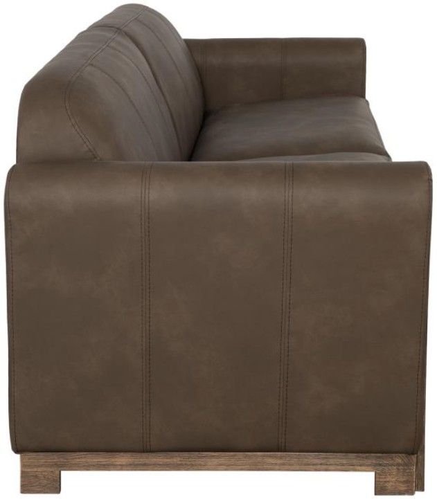 International Furniture Direct Balam Dark Brown/Stained Brown 63" Loveseat-2