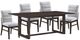 American Wholesale Furniture Portofino 5-Piece Brown/Gray Dining Table Set-0