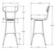 Amisco Customizable Bean Swivel Bar Stool-1