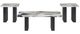 Crown Mark Vega 3-Piece Black/White Occasional Table Set-0