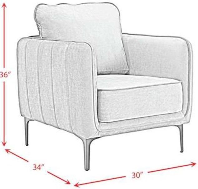 Elements International Rae Green Velvet Accent Chair-2