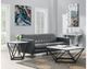 Elements International Riko 2-Piece White Occasional Table with Black Frame Set-5