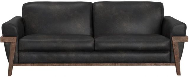 International Furniture Direct Loft Brown Black Sofa-2