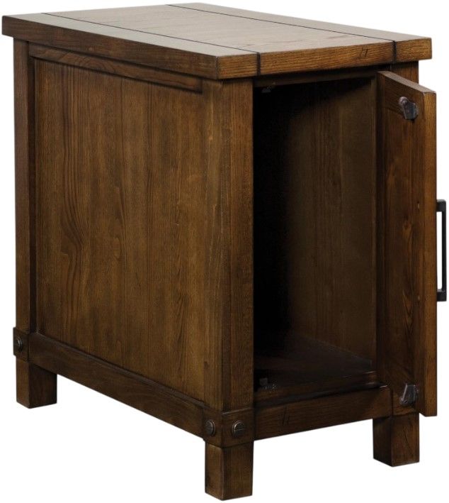 Riverside Furniture Windridge Sagamore Burnished Ash Chairside Chest-3