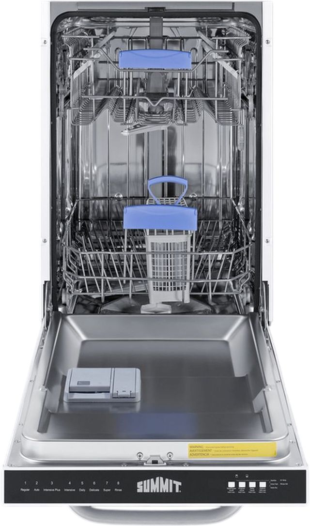 Summit® 18" White Top Control Built In Dishwasher -1