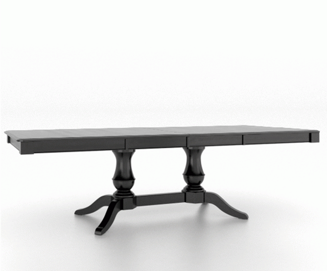 Canadel Customizable Gourmet 102" VS Base Dining Table with Two Removable Leaf's-2