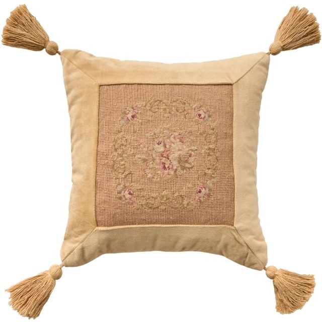 Nourison Home™ Mina Victory Vintage Pillow Blush 15"x15" Throw Pillow-0
