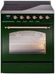 Ilve® Nostalgie II Series 30" Emerald Green Pro Style Induction Range-3