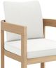 New Classic® Home Furnishings Wesley White Acacia/Fabric Outdoor Patio Side Chair-5