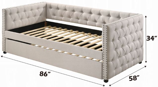 ACME Furniture Romona Beige Youth Full Daybed with Trundle-2