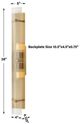 Uttermost® Elmhurst Glass 2-Light Sconce with Warm Brass Accent-2