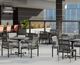 Homecrest™ Outdoor Living Customizable Elevate Mesh Aluminum Outdoor Stackable Dining Armless Chair-1