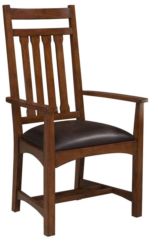 Intercon Oak Park Mission Narrow Slat Chairs-0