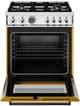 Bertazzoni Professional Series 30" Giallo Pro Style Dual Fuel Range-1