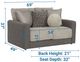 iAmerica Hill Two-Toned Slate Loveseat-1