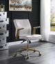 ACME Furniture Attica Vintage White Leather Office Chair-1