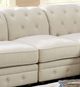 Furniture of America® Stanford II Ivory Armless Chair-0