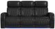 Elements International Prime Time P3 Jet Black Power Reclining Sofa with LED-3