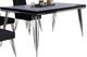 New Classic® Home Furnishings Ava Black Dining Table with Stainless Steel Base-0