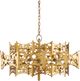 Currey & Company Emmental Contemporary Gold Leaf Chandelier-2