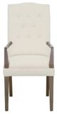 Fairfield® Customizable Entree Dining Camel Tall Button Back Arm Chair-1