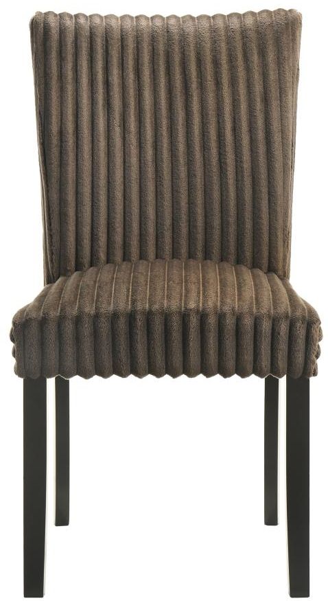 Coaster® Dermott 2-Piece Chocolate Upholstered Dining Side Chair Set-3
