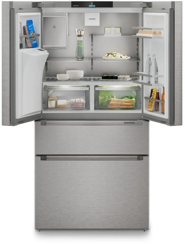 Liebherr Plus Series 36" 20.7 Cu. Ft. Stainless Steel Counter Depth French Door Refrigerator -2