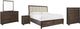 Signature Design by Ashley® Brueban 5-Piece Chestnut Brown/Gray King Panel Storage Bed Set-0