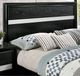 Furniture of America® Chrissy Black Eastern King Panel Bed-1