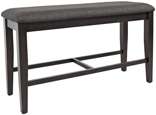 Jofran Inc. American Rustics Black/Brown Counter Bench-0