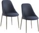 Inspire™ Cleo 2-Piece Aged Gold/Black Side Chair-4
