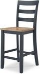 Signature Design by Ashley® Gesthaven Blue/Natural Barstool-2