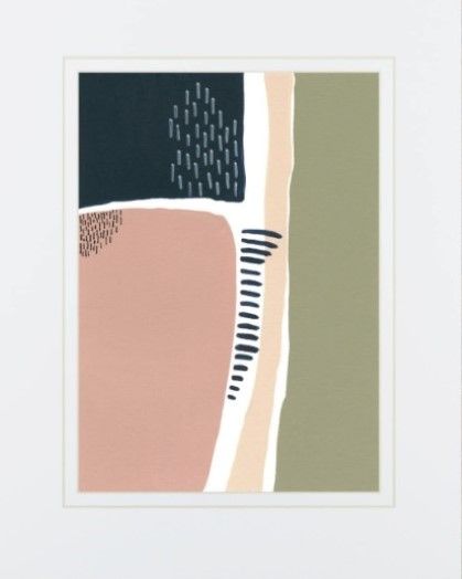 Classy Living Regina Moore Simple Marks I Wall Art-2