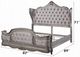 ACME Furniture Ariadne Antique Platinum/Gray Eastern King Panel Bed-2