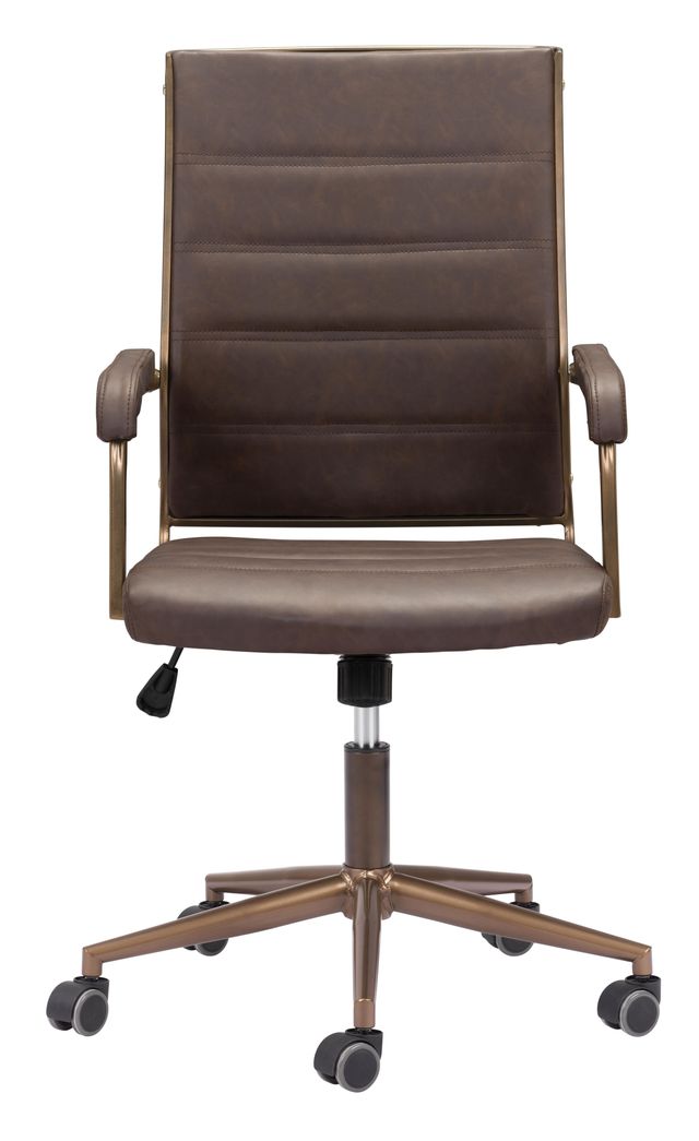 Zuo® Modern Auction Vintage Black Office Chair-0