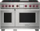 Wolf® 48" Stainless Steel Pro Style Dual Fuel Range and Infrared Griddle-0