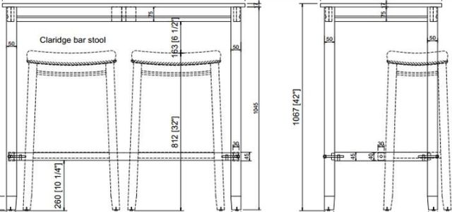 Linon Claridge Natural Pub Table-2