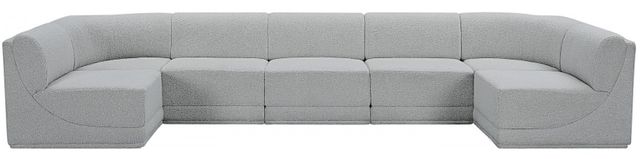 Meridian Furniture Ollie 7-Piece Gray Sectional-1