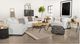 Coaster® Ashlyn 3-Piece White Upholstered Sloped Arm Seating Set -0