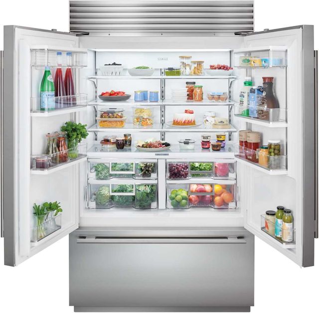 Sub-Zero® Classic Series 48" 28.9 Cu. Ft. Stainless Steel Built-In French Door Refrigerator and Freezer-3