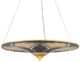 Currey & Company Canaan Contemporary Gold Leaf/Distressed Black Chandelier-0
