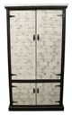 American Heartland Manufacturing Rustic Two-Tone Mosaic Double Door Armoire-1