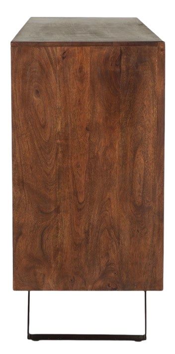 Home Trends & Design London Loft Antique Zinc/Walnut Dresser-2