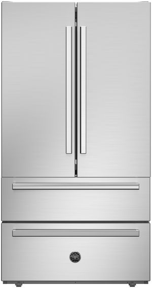 Bertazzoni Professional Series 36 in. 22.5 Cu. Ft. Stainless Steel Counter Depth French Door Refrigerator