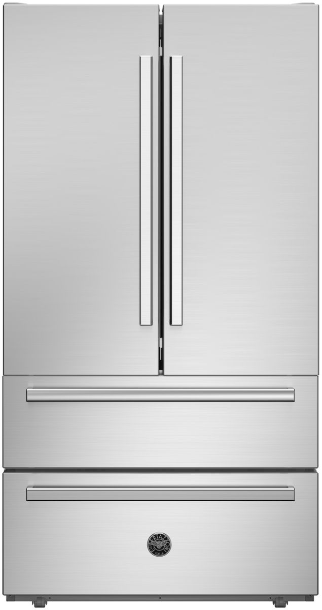Bertazzoni Professional Series 36 in. 22.5 Cu. Ft. Stainless Steel Counter Depth French Door Refrigerator-0