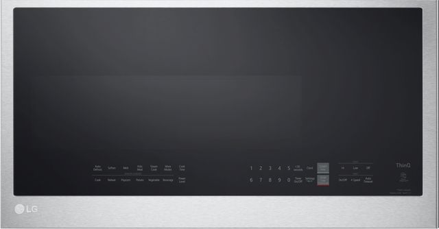LG 30" 2.1 Cu. Ft. Fingerprint Resistant Stainless Steel Over the Range Microwave-0