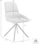 Armen Living Maverick 2-Piece Taupe Grey Dining Chair Set-4